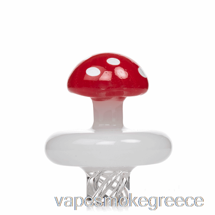 Vape Greece Mj Arsenal μανιτάρι Spinner Carb Cap κόκκινο λευκό